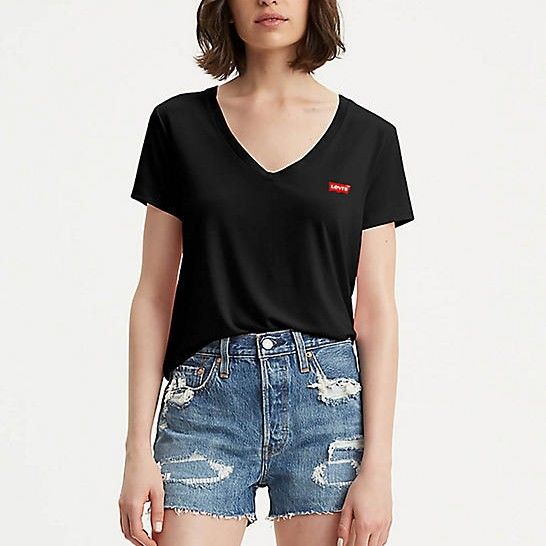 Dámské tričko LEVI'S® WOMEN'S PERFECT V-NECK T-SHIRT 85341-0003 XL